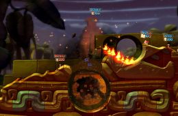 Скриншот из игры «Worms Battlegrounds»