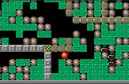 Скриншот из игры «Supaplex»