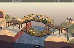 Скриншот из игры «Poly Bridge»