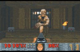 Скриншот из игры «Doom II: Hell on Earth»