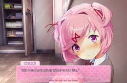 Скриншот из игры «Doki Doki Literature Club!»