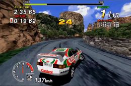 Скриншот из игры «Sega Rally Championship»