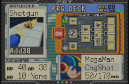 Скриншот из игры «Mega Man Battle Chip Challenge»