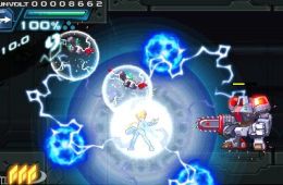 Скриншот из игры «Azure Striker Gunvolt»