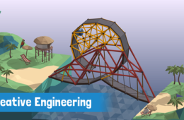 Скриншот из игры «Poly Bridge»