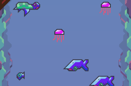 Скриншот из игры «Ridiculous Fishing»