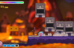 Скриншот из игры «Kirby and the Rainbow Curse»