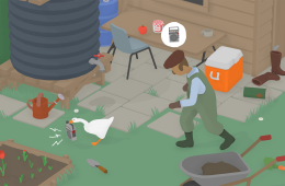 Скриншот из игры «Untitled Goose Game»