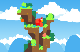 Скриншот из игры «Snakebird»