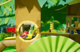 Скриншот из игры «Yoshi's Crafted World»