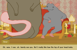 Скриншот из игры «The Ratchelor: A Rat Dating Sim»