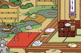 Скриншот из игры «Neko Atsume: Kitty Collector»