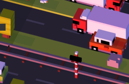 Скриншот из игры «Crossy Road»