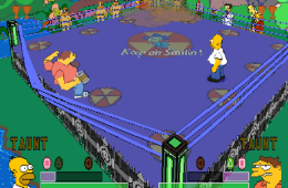 Скриншот из игры «The Simpsons Wrestling»