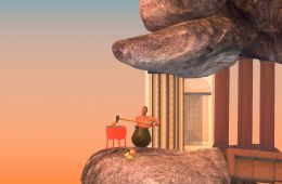 Скриншот из игры «Getting Over It with Bennett Foddy»