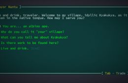 Скриншот из игры «Caves of Qud»