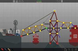 Скриншот из игры «Poly Bridge»