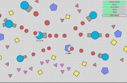 Скриншот из игры «Diep.io»