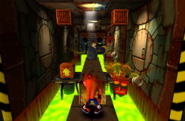 Скриншот из игры «Crash Bandicoot»