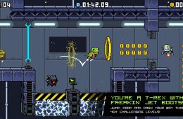 Скриншот из игры «JumpJet Rex»