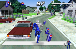 Скриншот из игры «Pepsiman»