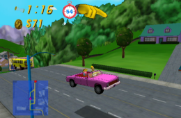 Скриншот из игры «The Simpsons: Road Rage»