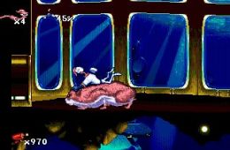 Скриншот из игры «Earthworm Jim»