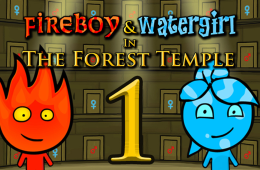 Скриншот из игры «Fireboy and Watergirl in the Forest Temple»