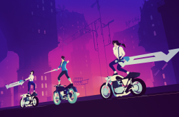 Скриншот из игры «Sayonara Wild Hearts»