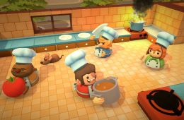 Скриншот из игры «Overcooked!»