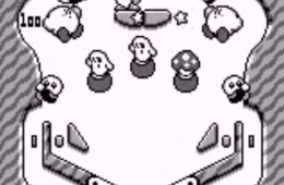 Скриншот из игры «Kirby's Pinball Land»