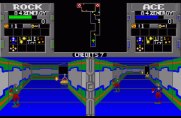 Скриншот из игры «Xybots»
