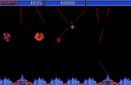 Скриншот из игры «Missile Command»