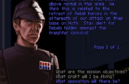 Скриншот из игры «Star Wars: TIE Fighter»