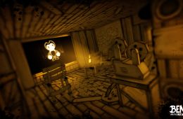 Скриншот из игры «Bendy and the Ink Machine»