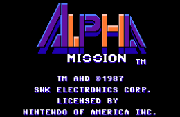 Скриншот из игры «Alpha Mission»