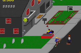 Скриншот из игры «Paperboy»