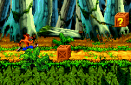 Скриншот из игры «Crash Bandicoot: The Huge Adventure»