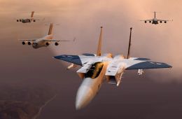 Скриншот из игры «Ace Combat Zero: The Belkan War»