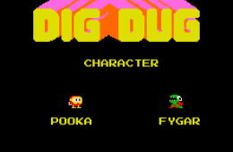 Скриншот из игры «Dig Dug»