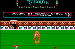 Скриншот из игры «Circus Charlie»