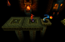 Скриншот из игры «Crash Bandicoot»